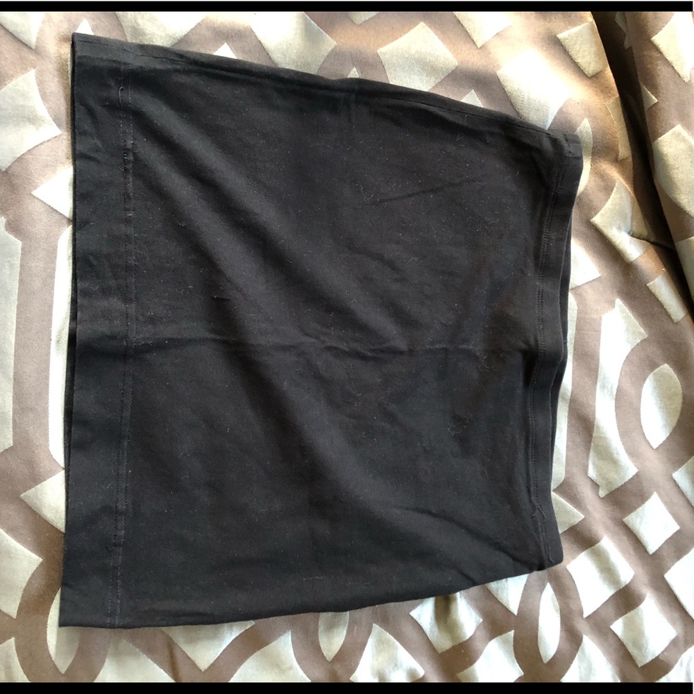 Mini skirt cotton black H&M